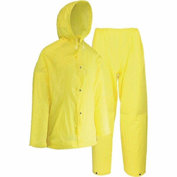 West Chester Protective Gear Protective Gear XL 2-Piece Yellow EVA Rain Suit 44110/XL